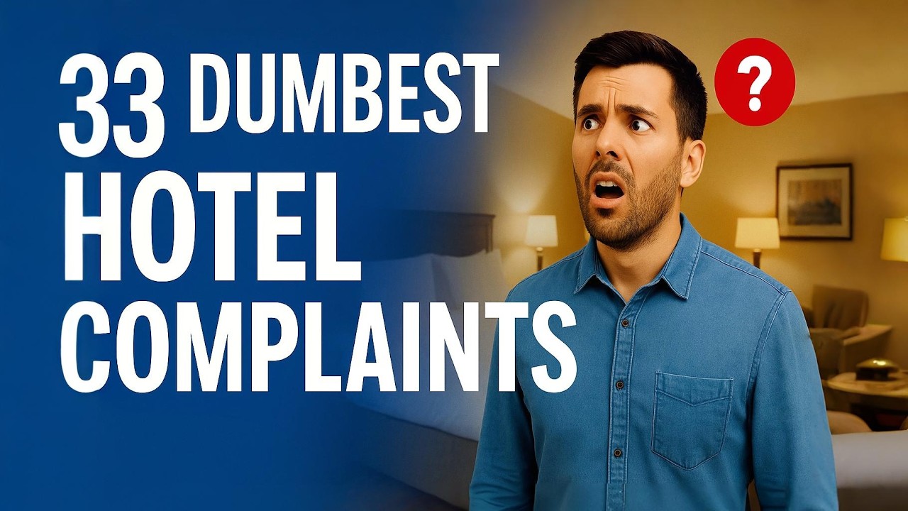 33 Dumbest Hotel Complaints Ever Made in America - YouTube