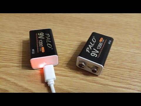 Крона-аккумулятор PALO 9V 1200 mah 6F22  Li-Ion с Aliexpress. Полный обзор и тест.