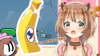 Risu getting excited Over a Banana[Ayunda Risu/Hololive ID]