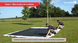 Installation d&#39;une citerne souple en EPDM