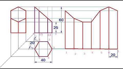 CSEC| how to Draw the End Elevation of a Truncated Hexagon Prism in AutoCAD