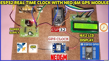 ESP32 Real Time Clock Using NEO-6M GPS Module