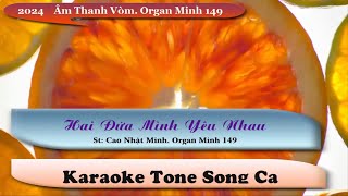Karaoke Hai Đứa Mình Yêu Nhau. Tone Song Ca, Phối Mới Dễ Hát. Nguyễn Đặng. Organ Minh 149