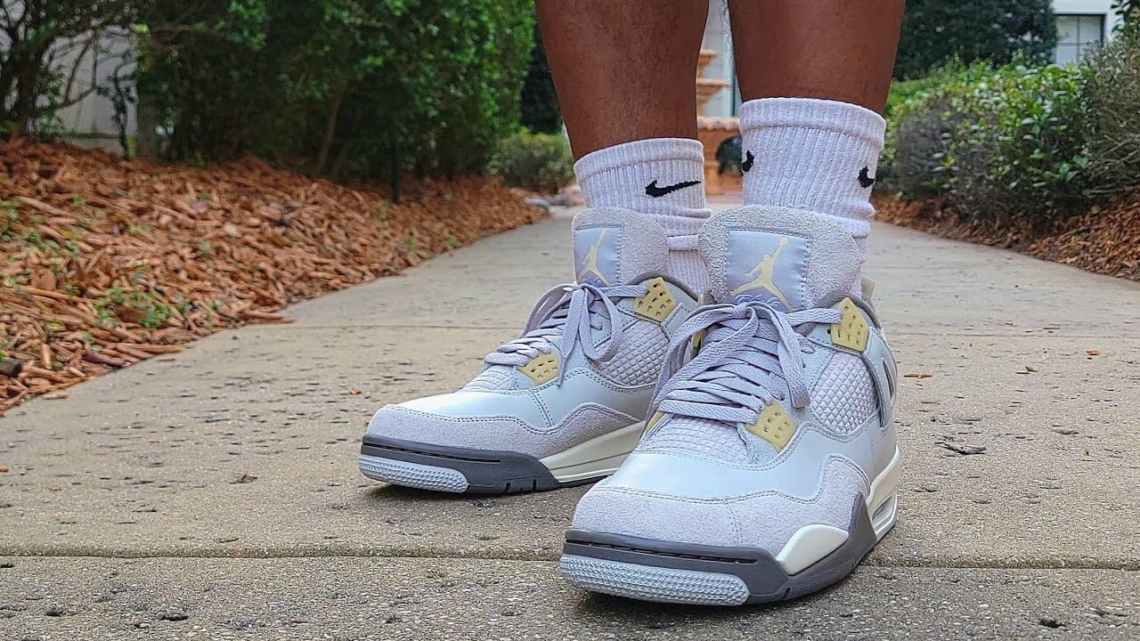 Air Jordan 4 - Craft REVIEW + ON FOOT AND LACE SWAP 