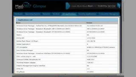 Using MaaS360 Glimpse for Laptop Inventory Management