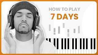 Video thumbnail of "7 Days - Craig David - PIANO TUTORIAL (Part 1)"