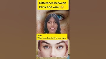 Difference between blink and wink. #english #slang #shorts