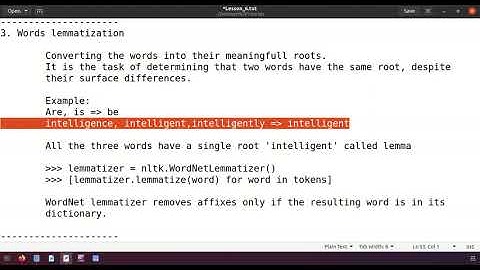 Lesson 6 Text Normalization