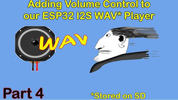 Adding volume control to our own ESP32 SD Card I2S WAV Player. Principles of digital volume control.