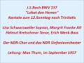 Bach Kantate BWV 137 Lobet den Herren, Max Thurn im Sept 1957