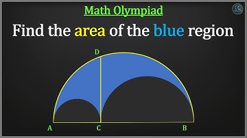 Find the area of the Blue region | Math Olympiad Video | ClassClips