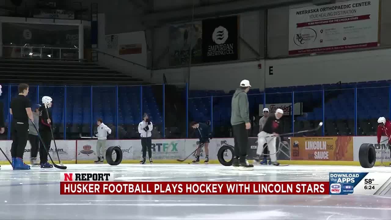 NReport: Husker football plays hockey with Lincoln Stars