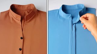 2 Beautiful easy methods of collar neck cutting and stitching the professional Without fatigue