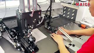 MAICA UAM04 Full Automatic Sleeve Placket Setter——Beautiful stitches, no thread tails.