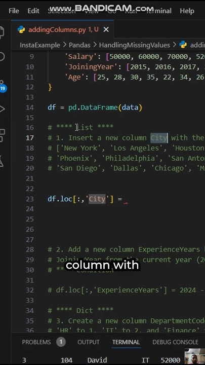 Add New Column to pandas DataFrame Using List | Step-by-Step Guide # ...