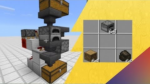 Minecraft: Auto Refueling Charcoal Generator Bedrock Edition (Mcpe Xbox PS4 Windows 10)