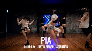 PIA X Y CLASS CHOREOGRAPHY VIDEO \/ Omah Lay \& Justin Bieber - Attention