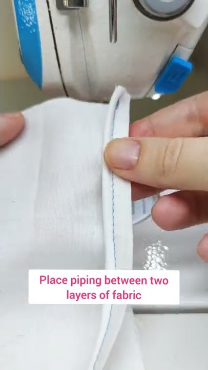 How to sew piping (sewing tutorial)