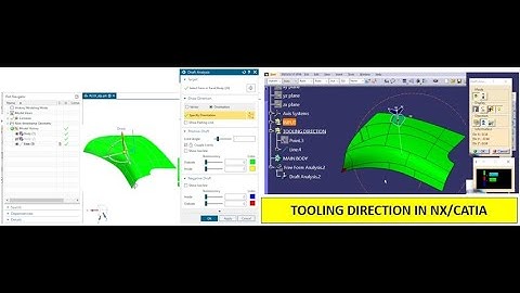 Define tool direction in NX/CATIA, NX vs CATIA #comparison