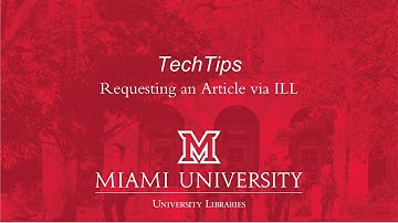 QuickTips: Requesting an Article via ILL after a Failed FindIt Button Search