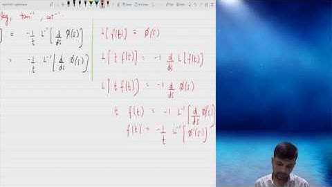 #21-Engineering Mathematics - Inverse Laplace Transform | Log , Tan ^-1 , Cot ^-1 - Part 1