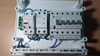 Asamblare tablou electric 12 module cu protecție la sub și supratensiune