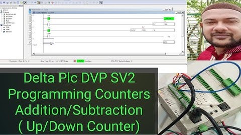 Delta Plc DVP SV2 Programming Counters Addition/Subtraction ( Up/Down Counter)