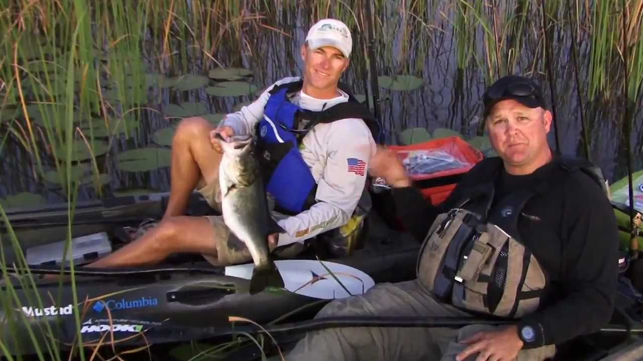 bass fishing at night Florida Kayak Bassin with Capt Mark on Lake Okeechobee