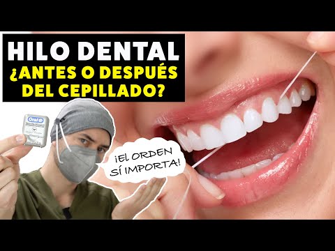 Vídeo: ¿Debe Usar Hilo Dental Antes O Después Del Cepillado? Investigación Y Más