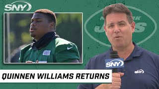 How Quinnen Williams return impacts Jets defensive line | SNY NFL Insider Ralph Vacchiano | SNY