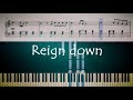 How to play the piano part of implicit demand for proof with lyrics