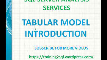 Tabular Model in SSAS | Introduction to Tabular Model in SSAS