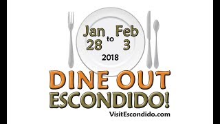 2018 Dine Out Escondido Invite