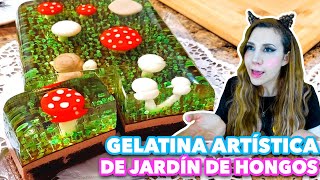 GELATINA ARTÍSTICA DE JARDÍN DE HONGOS - EXPECTATIVA/REALIDAD.