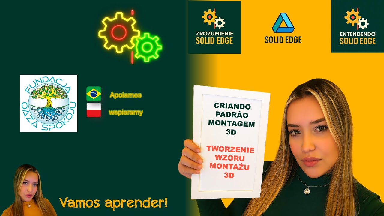 Tutorial Solid Edge Aula 2.2 – Padrão de Montagem na Prática - YouTube