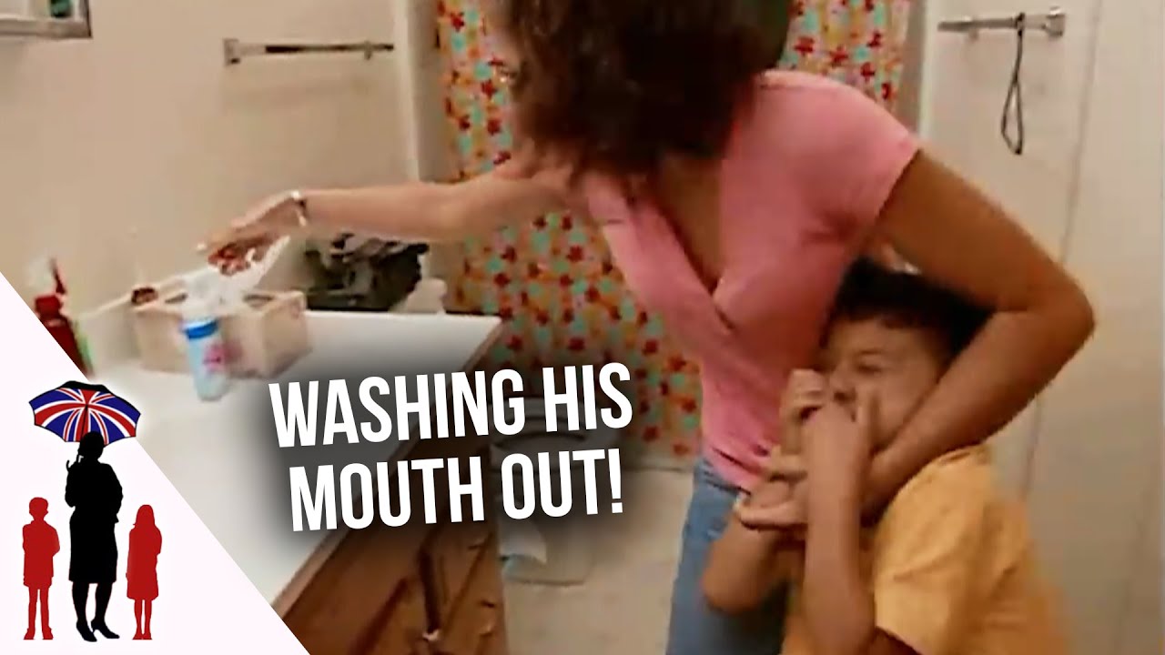 Mother "Washes" Her Son