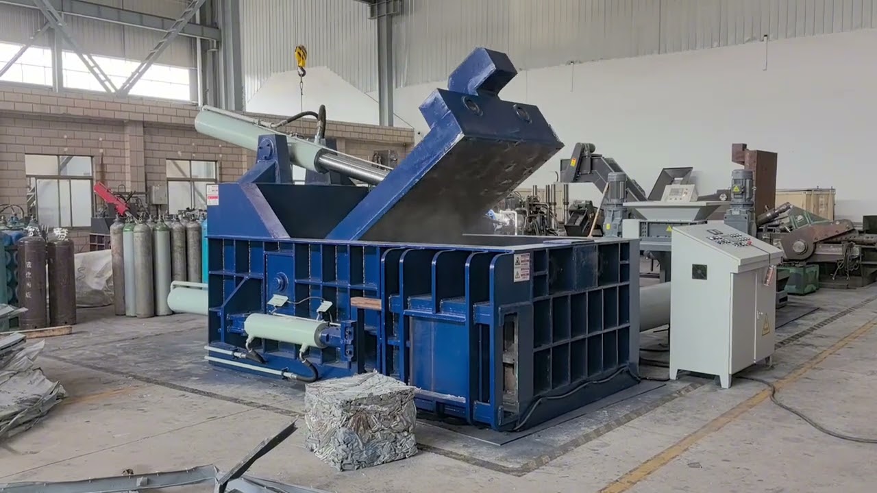 Aluminum Profiles Baler Machine#recycle #machine #automobile #aluminium #profiles