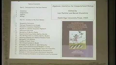 IMA Public Lectures : Algebra, statistics, computation and biology; Bernd Sturmfels