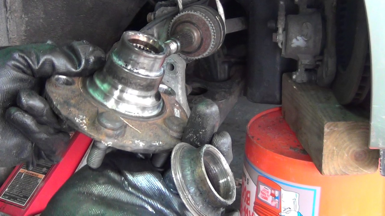 Toyota Prius (2nd Generation) Dremel method of Wheel Bearing removal