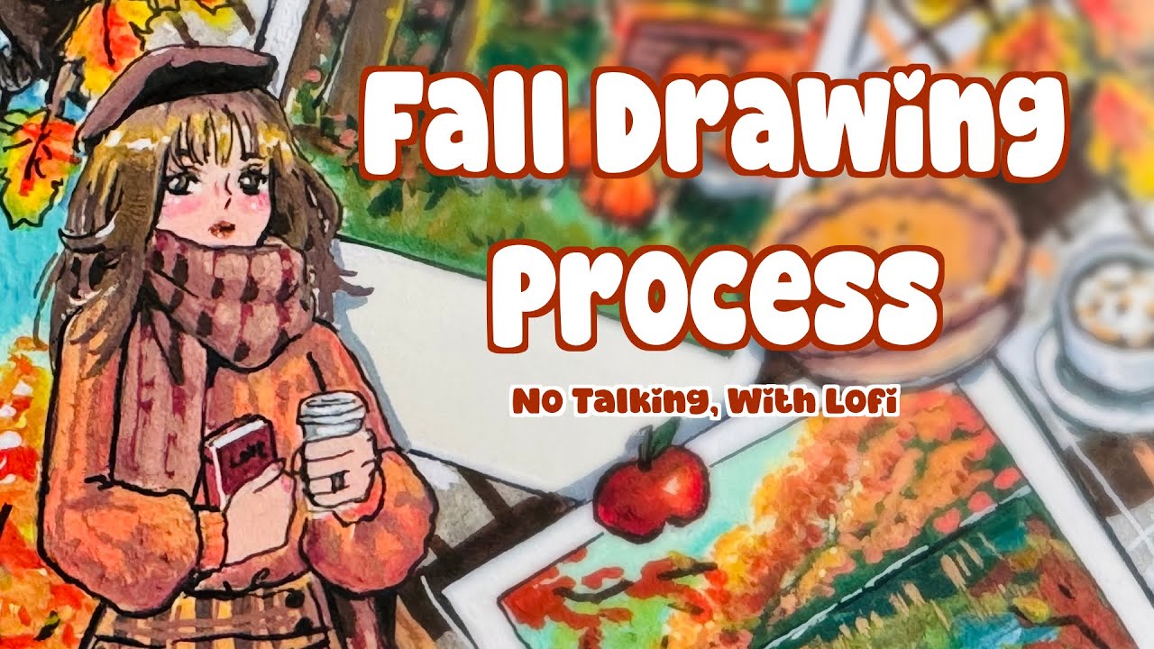 Draw With Me! Fall Art Vlog