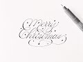 how to write merry christmas | cursive fancy letters for beginners