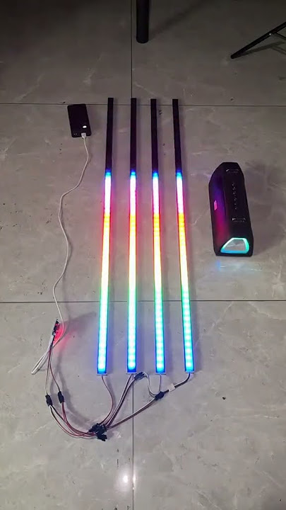 5V Voice Activated Music Rhythm RGB Lights #sound #led #ledlights #music #light