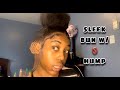 HOW TO GET THE SLICKEST BUN ON NATURAL HAIR + EDGES TUTORIAL