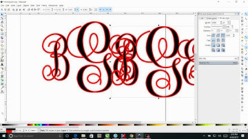how to design a monogram in Inkscape