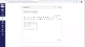 Using Math Type in Canvas for Precalculus