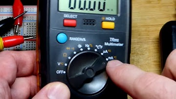 Quick how to measure current with a multimeter DIY learning electronics LED circuit tutorial