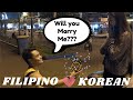 Filipino guy proposes to his Korean girlfriend.