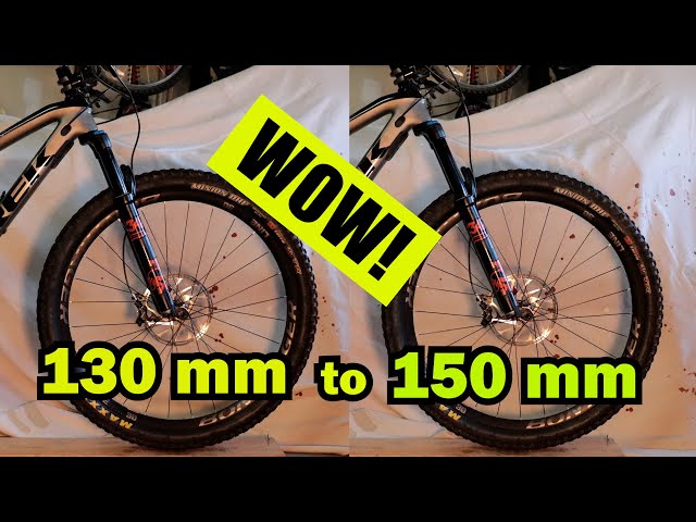 Fox MTB Fork travel increase 130mm to 150mm. How to increase mtb