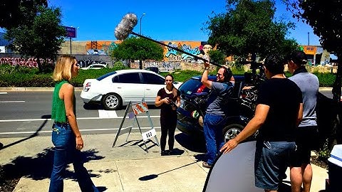 Walkies on a film set