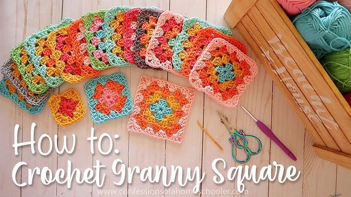 Crochet Granny Square Scarf Kit